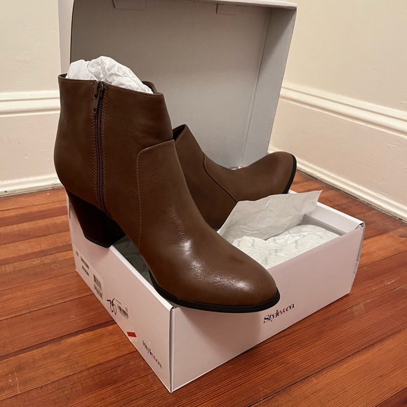 **sold elsewhere** Brown Style&Co Ankle Booties - Picture 3 of 12
